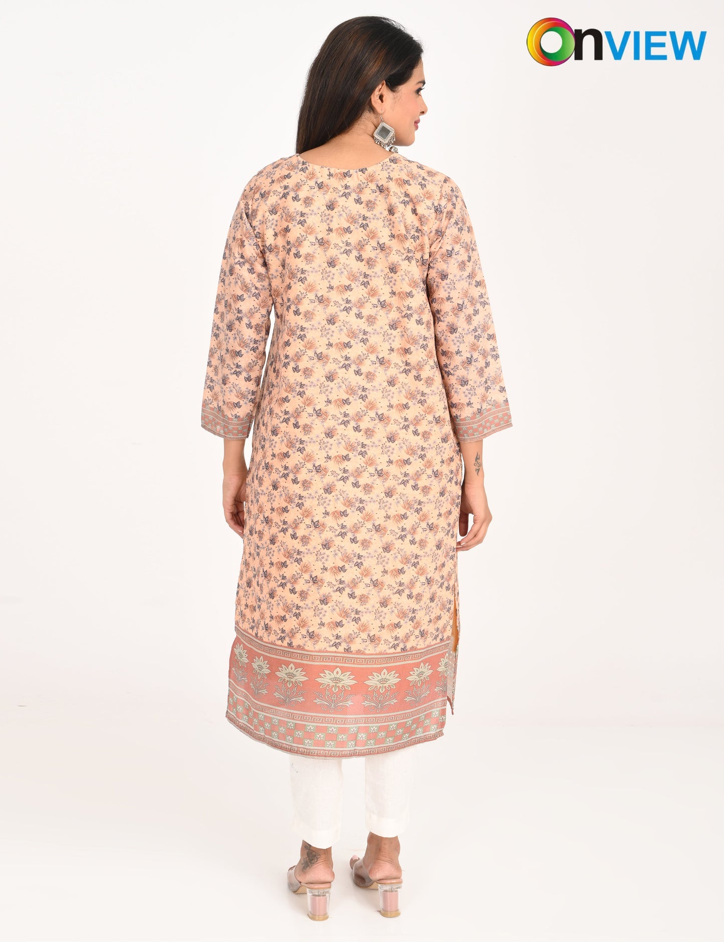 ONVIEW | 546 | COTTON CHIKANKARI WORK WITH DIGITAL PRINT