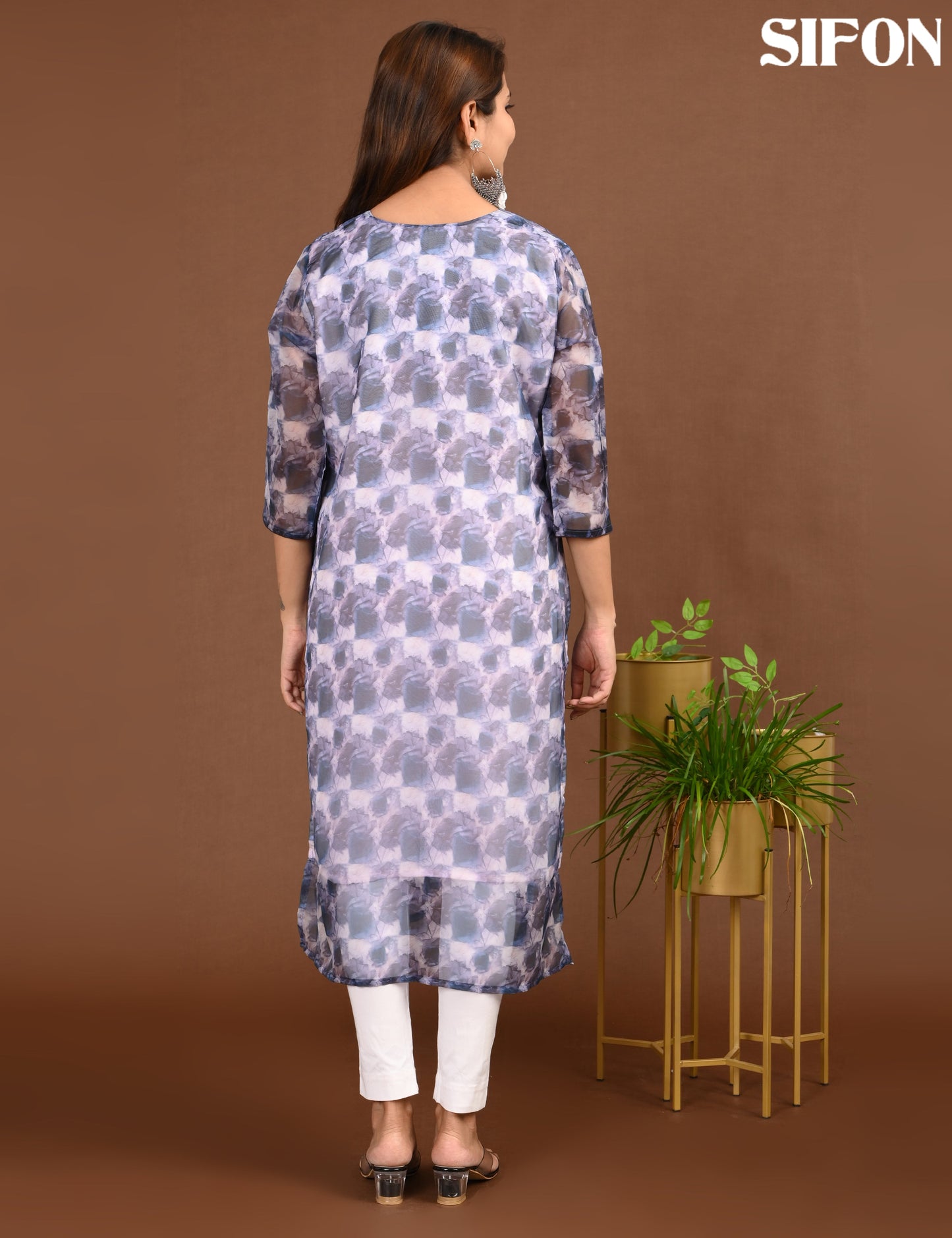 SIFON | 1688 | ORGANZA SIDE OPEN WITH LINING