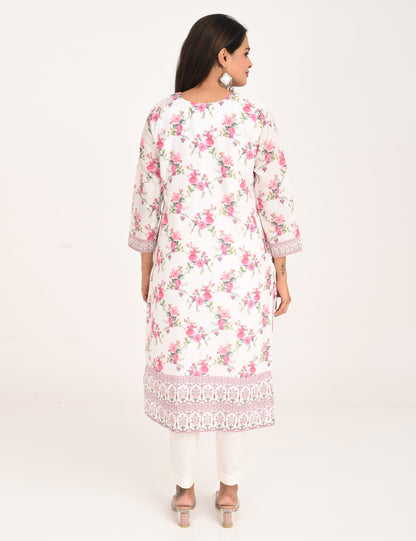 ONVIEW | 1128 | COTTON CHIKANKARI WORK WITH DIGITAL PRINT