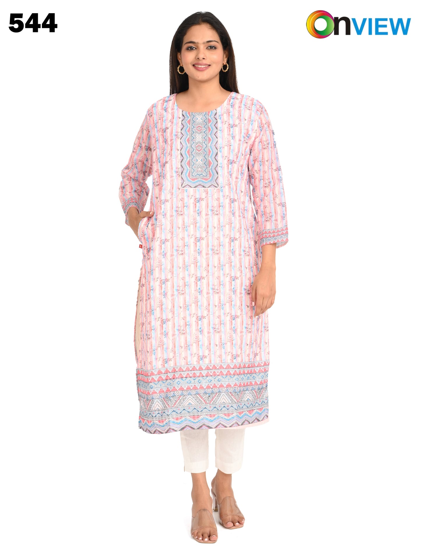 ONVIEW | 544 | CHIKANKARI WORK WITH DIGITAL PRINT